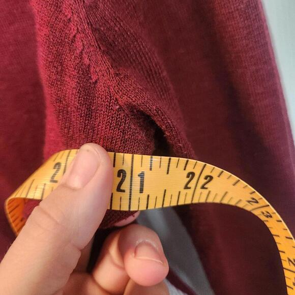 Umgee USA Women's Layered Sweater Top with Lace Trim- Small - Picture 9 of 9